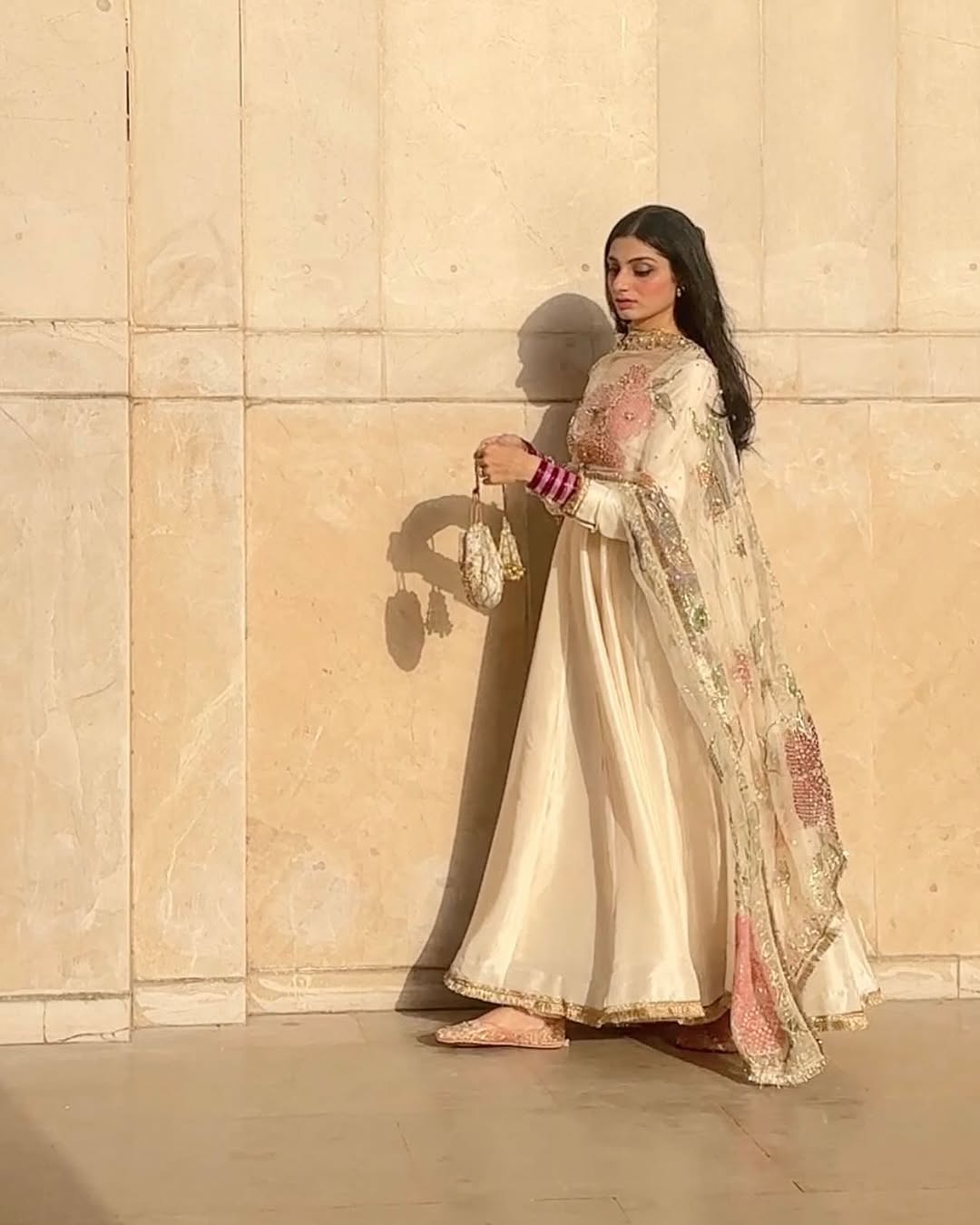 ANARKALI || FLARED MAXI WITH HAND PAINTED